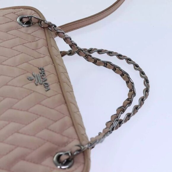 PRADA Quilted Hand Bag Nylon 2way Pink Auth - Picture 10 of 16